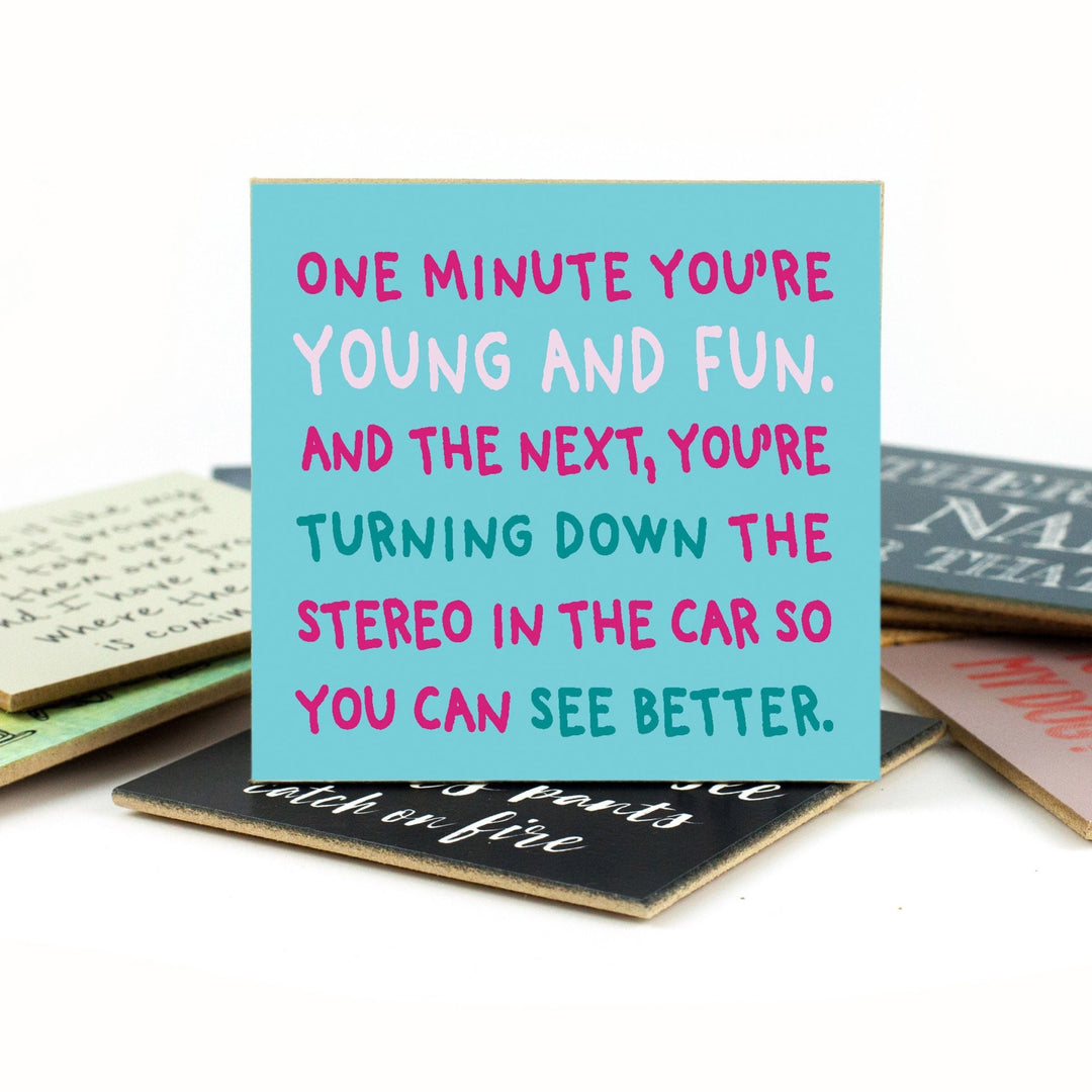 One Minute Coaster or Magnet - Cedar Mountain Studios