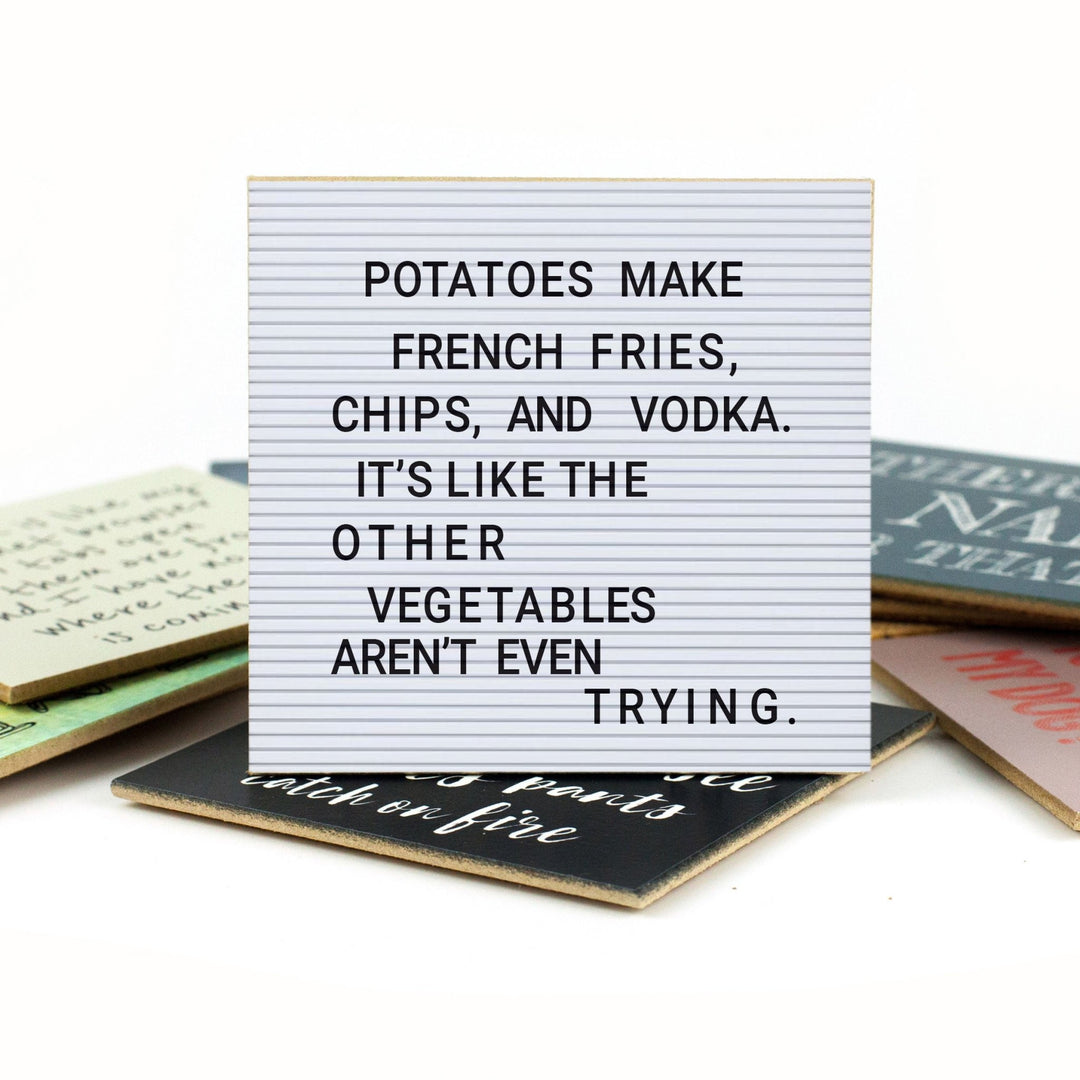 Potatoes Make Coaster or Magnet - Cedar Mountain Studios