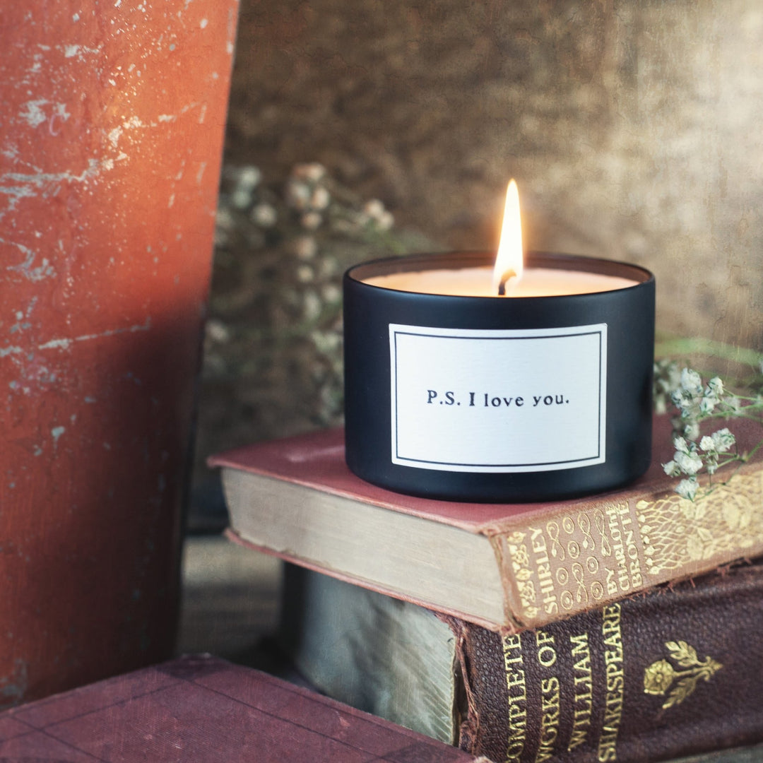 P.S. I Love You Candle - Cedar Mountain Studios