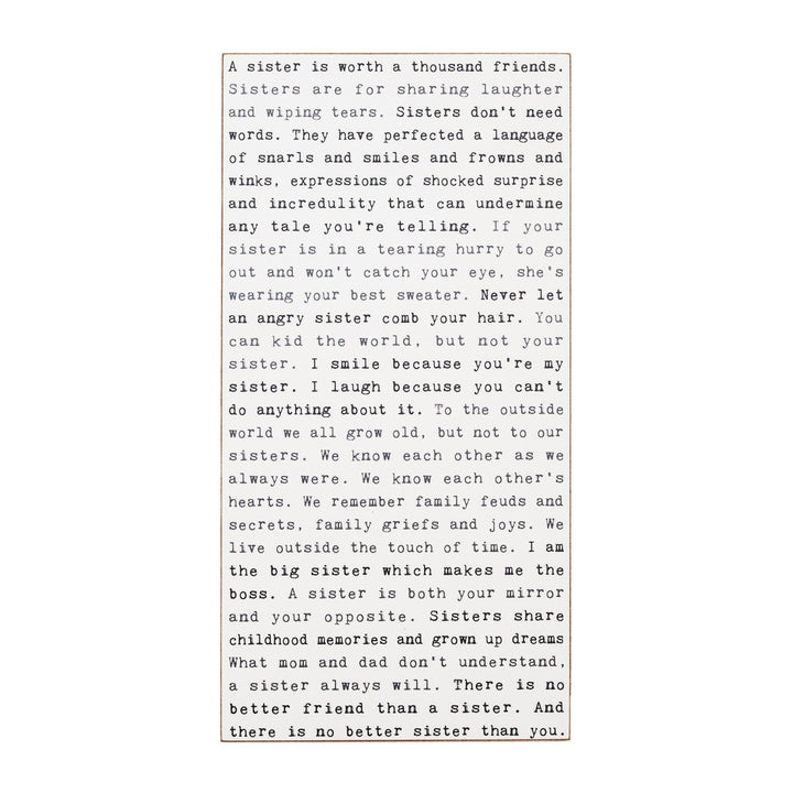 Sisters Typewriter Sign - Cedar Mountain Studios