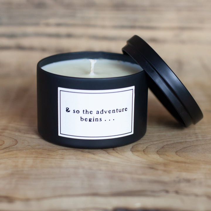 & So The Adventure Begins Candle - Cedar Mountain Studios