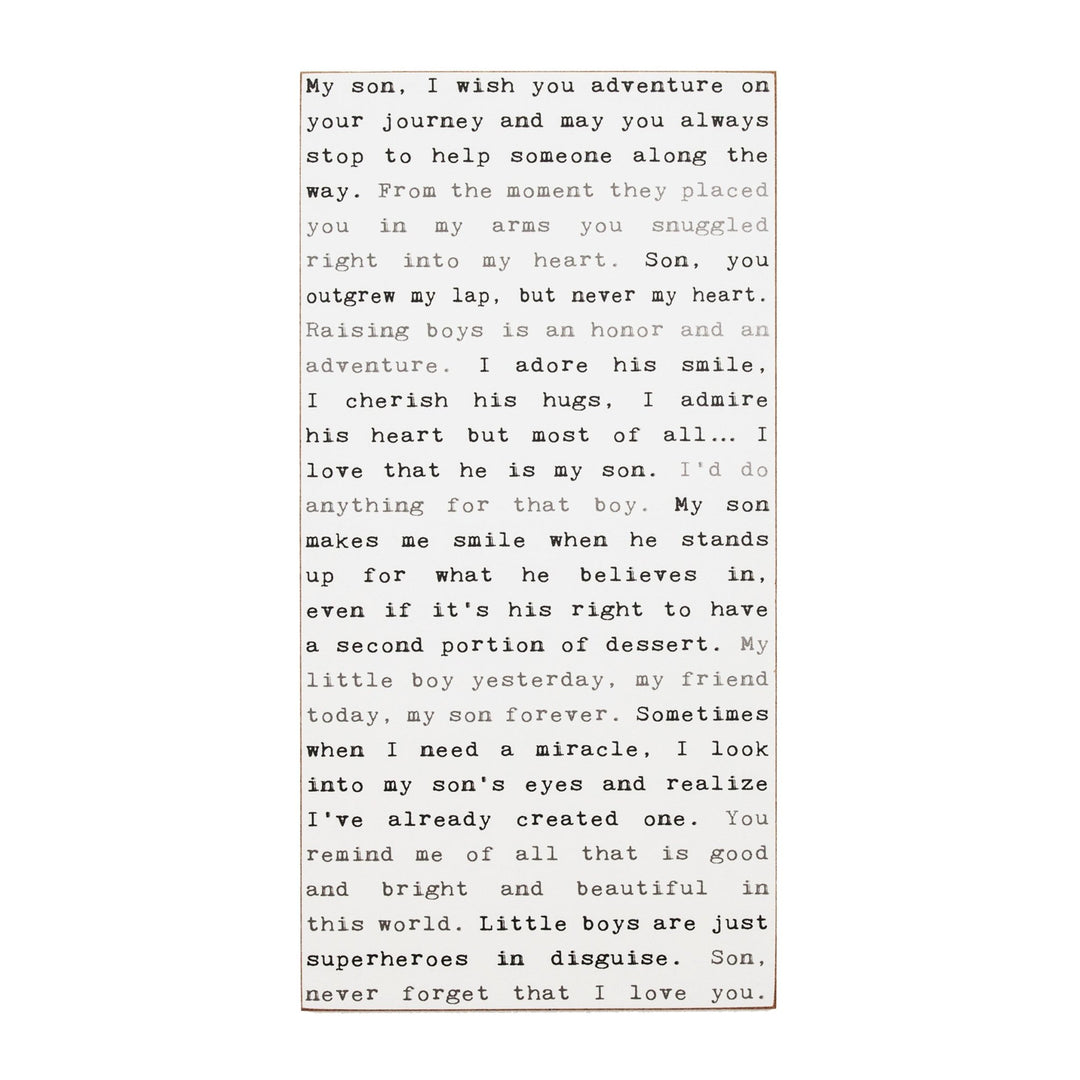 Son Typewriter Sign - Cedar Mountain Studios