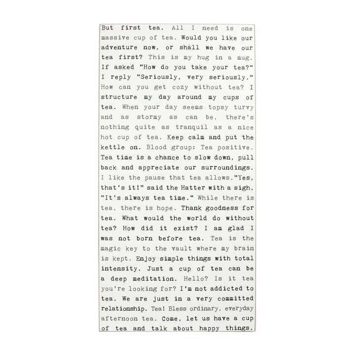 Tea Typewriter Sign - Cedar Mountain Studios