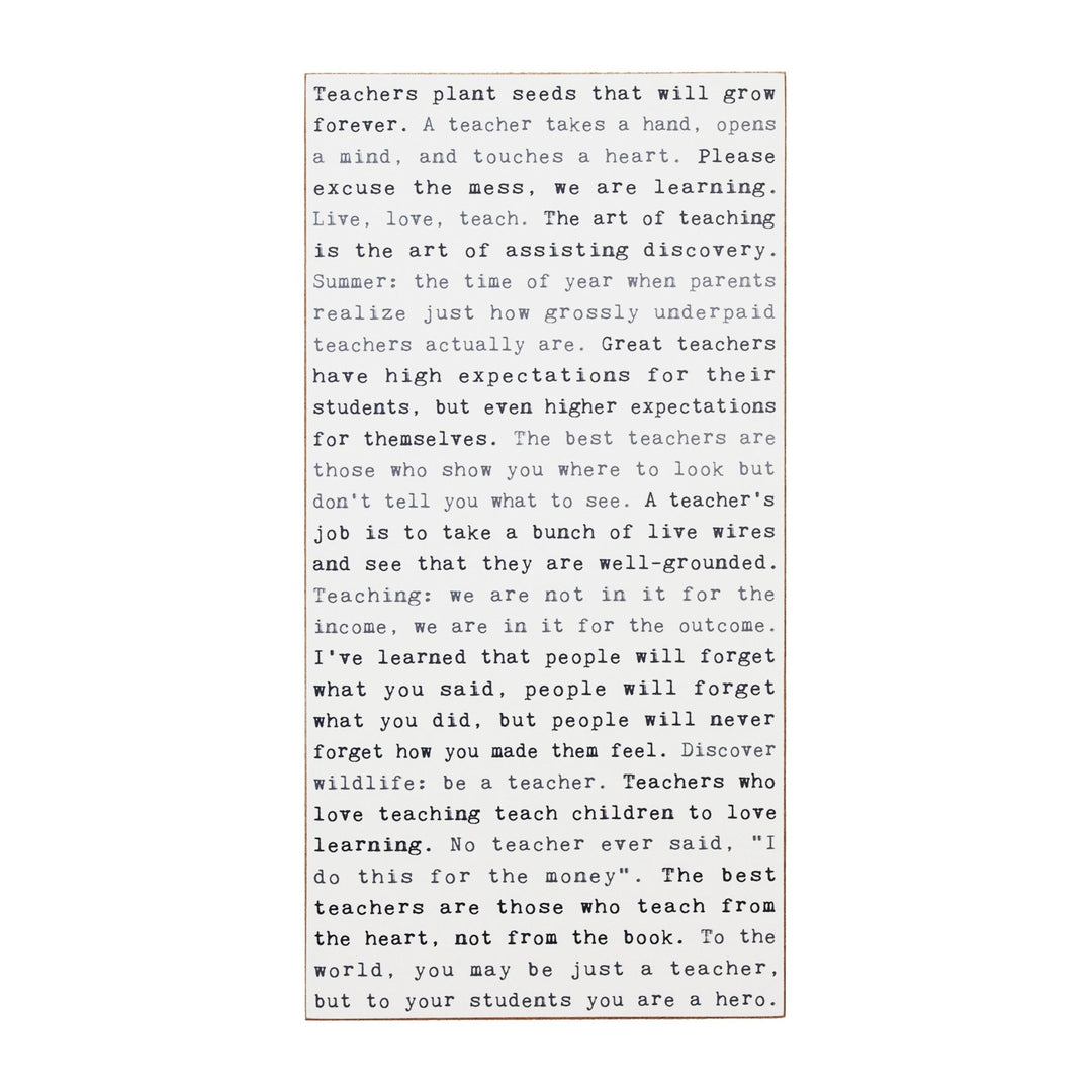 Teachers Typewriter Sign - Cedar Mountain Studios