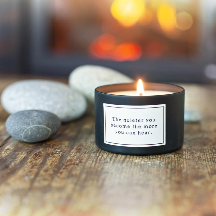 The Quieter You Become Candle - Cedar Mountain Studios