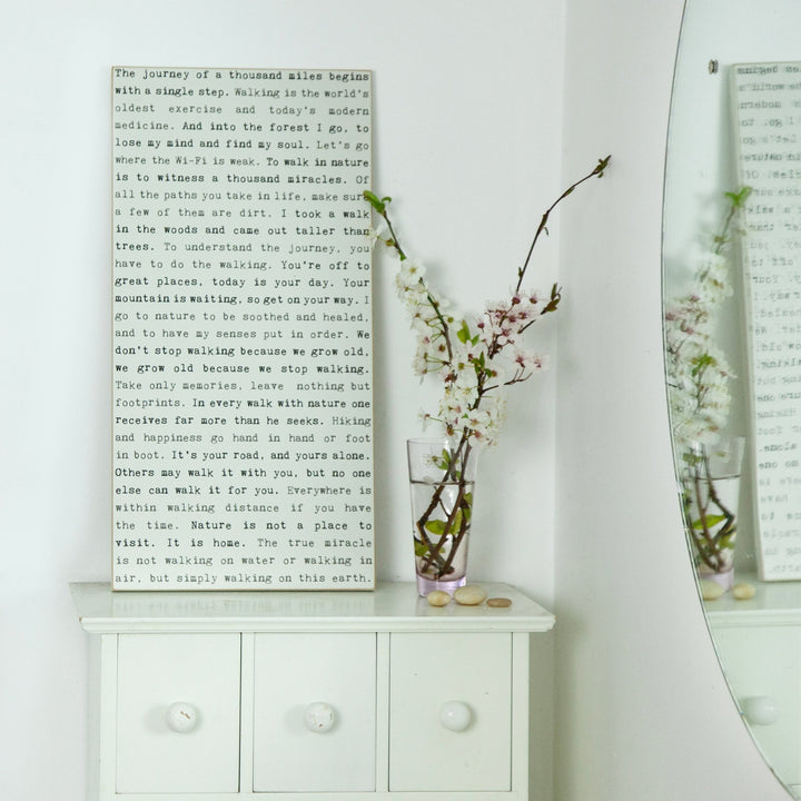 Walking Typewriter Sign - Cedar Mountain Studios