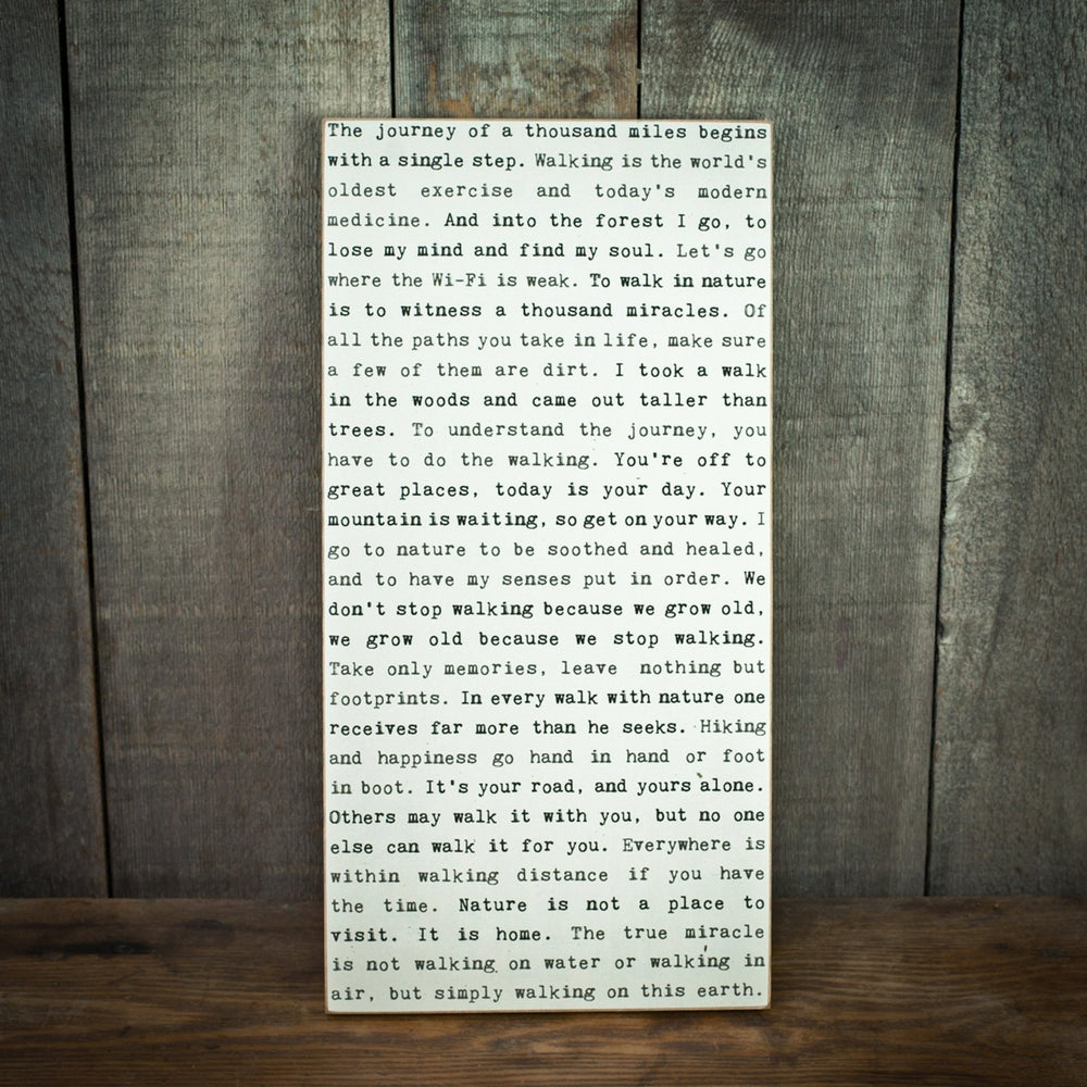 Walking Typewriter Sign - Cedar Mountain Studios