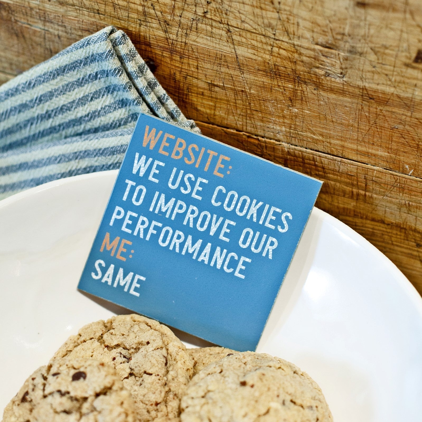 Website Cookies Coaster or Magnet