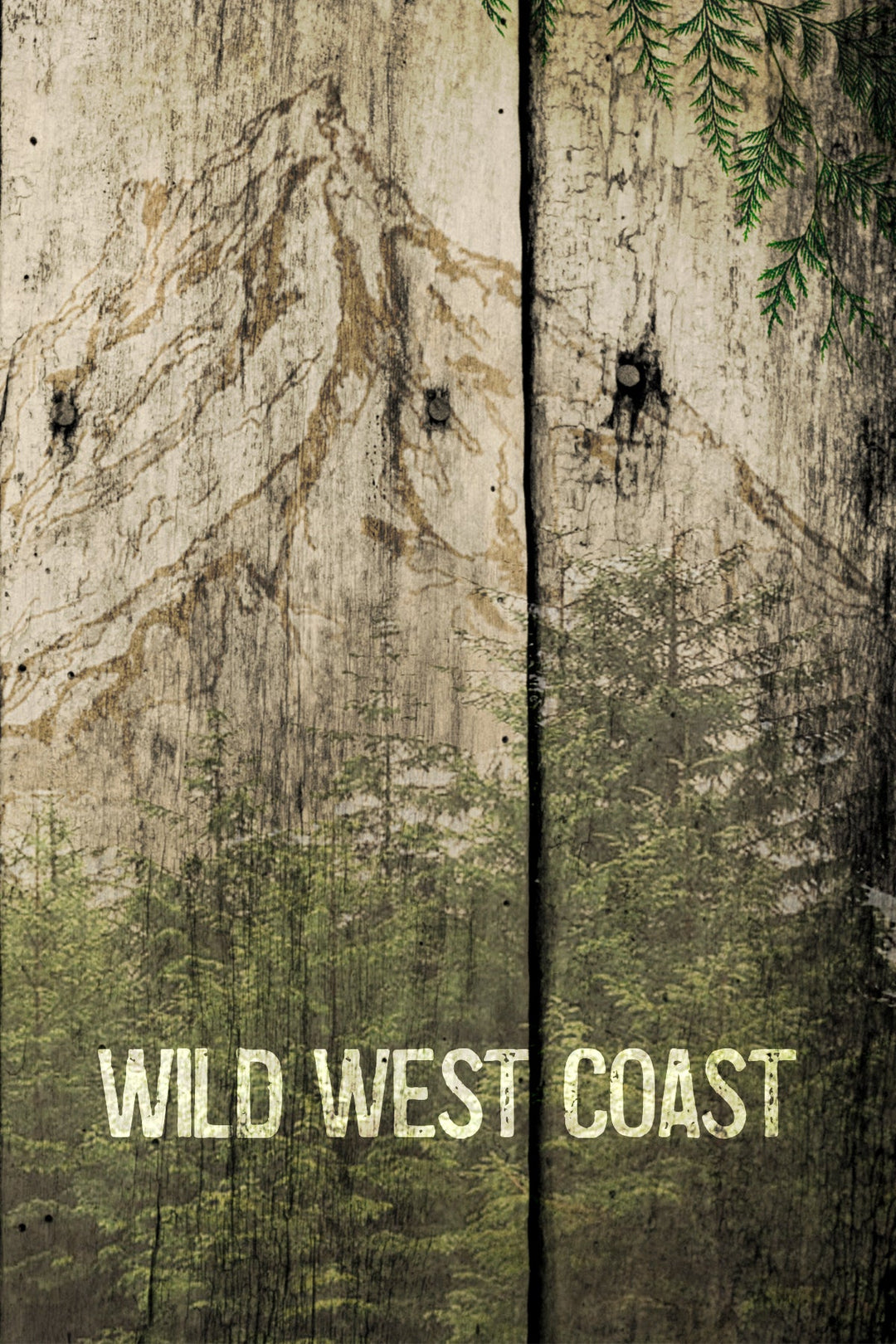 Wild West Coast Wood Postcard - Cedar Mountain Studios