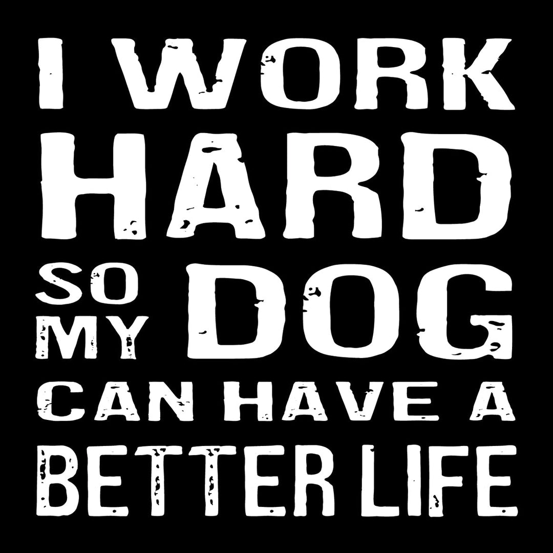 Work Hard Dog Coaster or Magnet - Cedar Mountain Studios