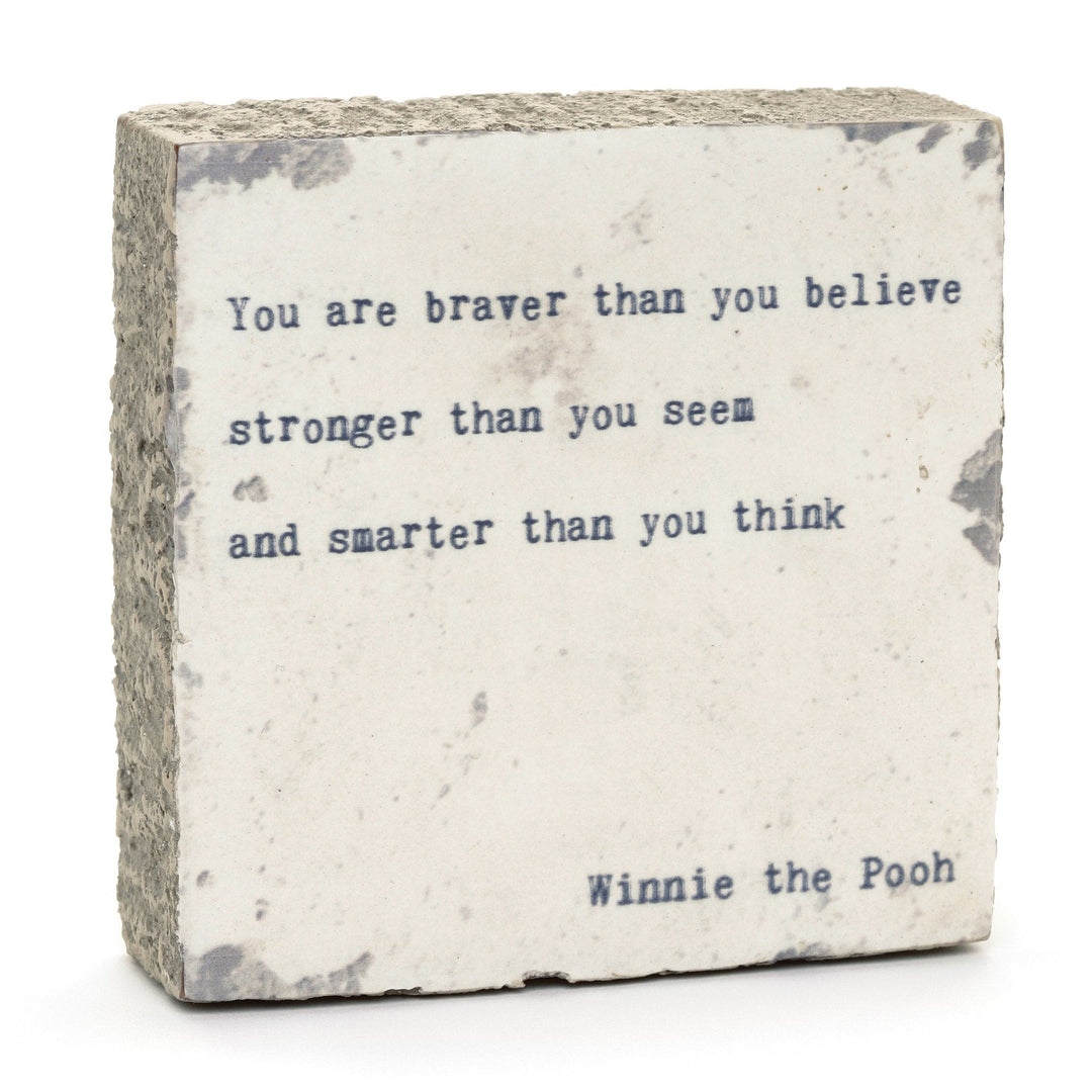 You Are Braver (Winnie The Pooh) Little Gem - Cedar Mountain Studios