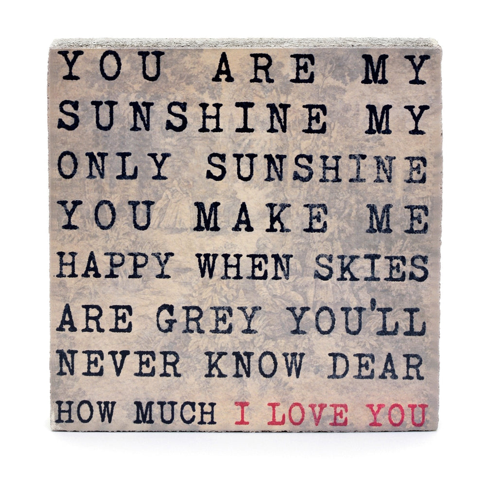 You Are My Sunshine Art Block - Cedar Mountain Studios