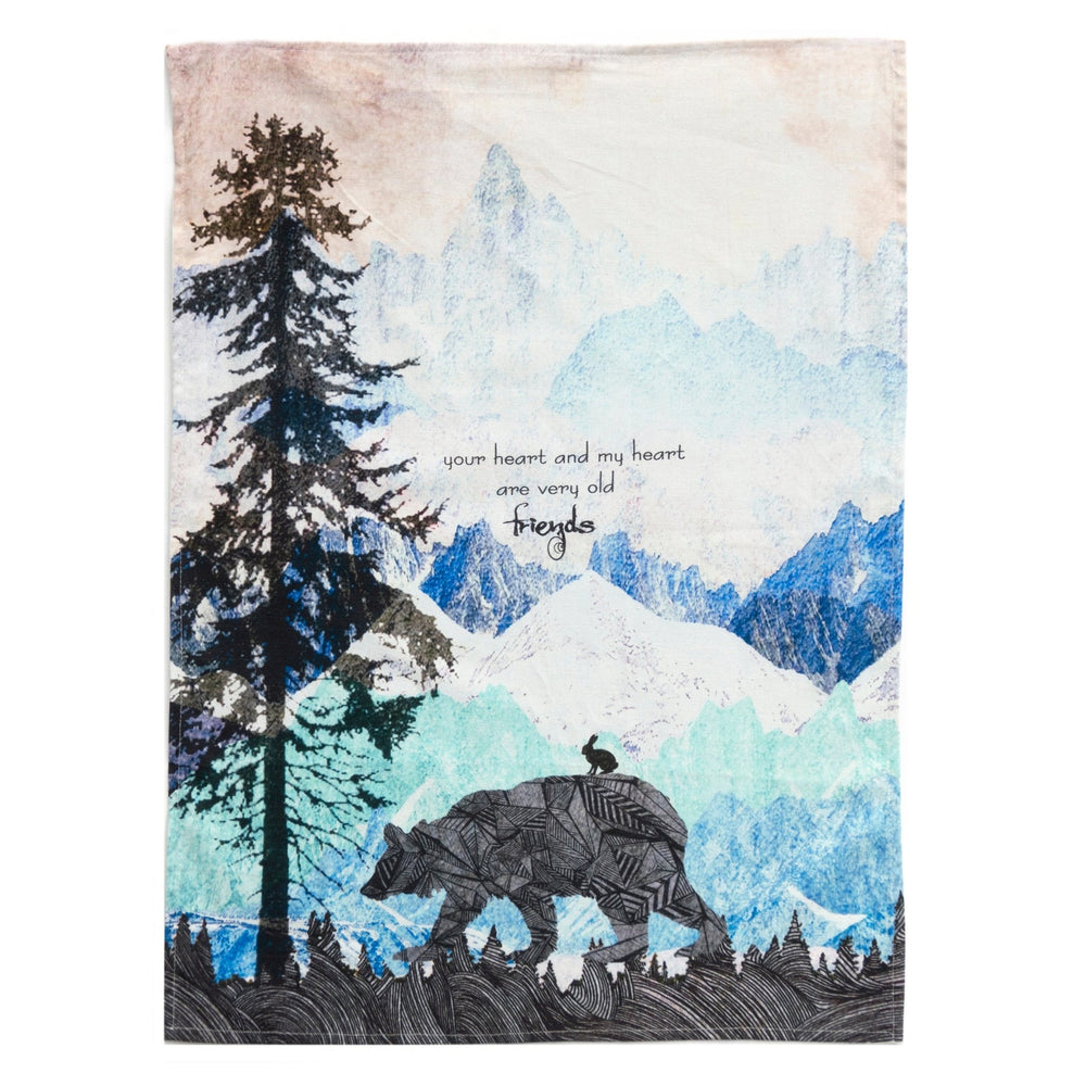 Your Heart My Heart Tea Towel - Cedar Mountain Studios