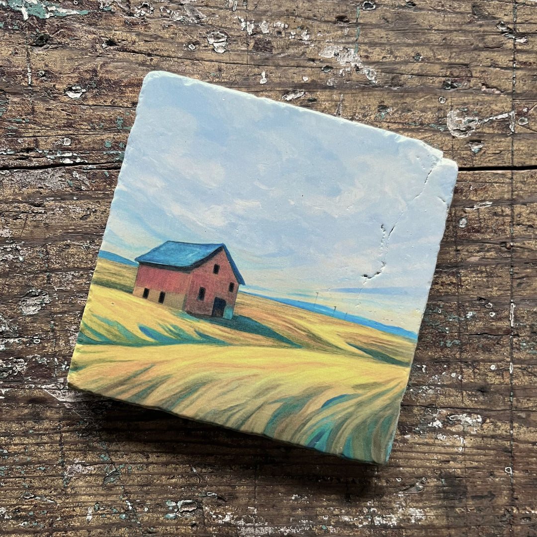 Marble Coasters - Barn