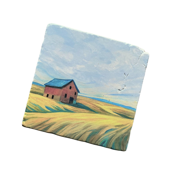 Marble Coasters - Barn