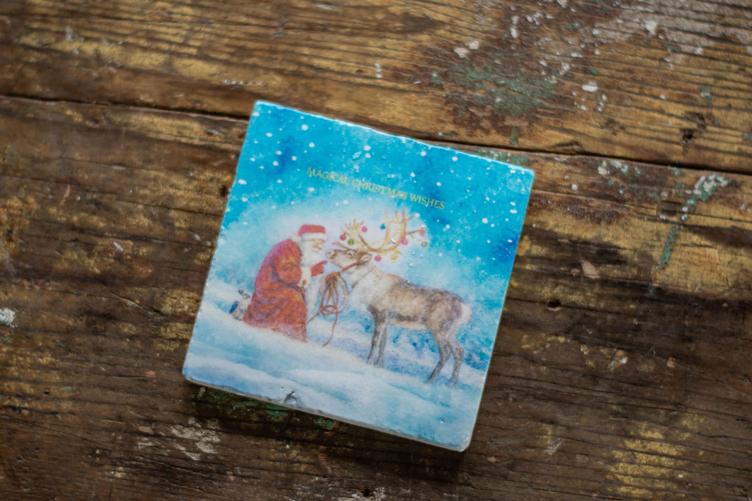 Marble Coasters - Magical Christmas