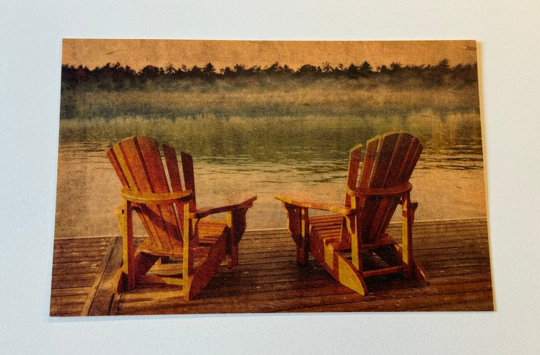 Adirondacks Wood Postcard - Cedar Mountain Studios