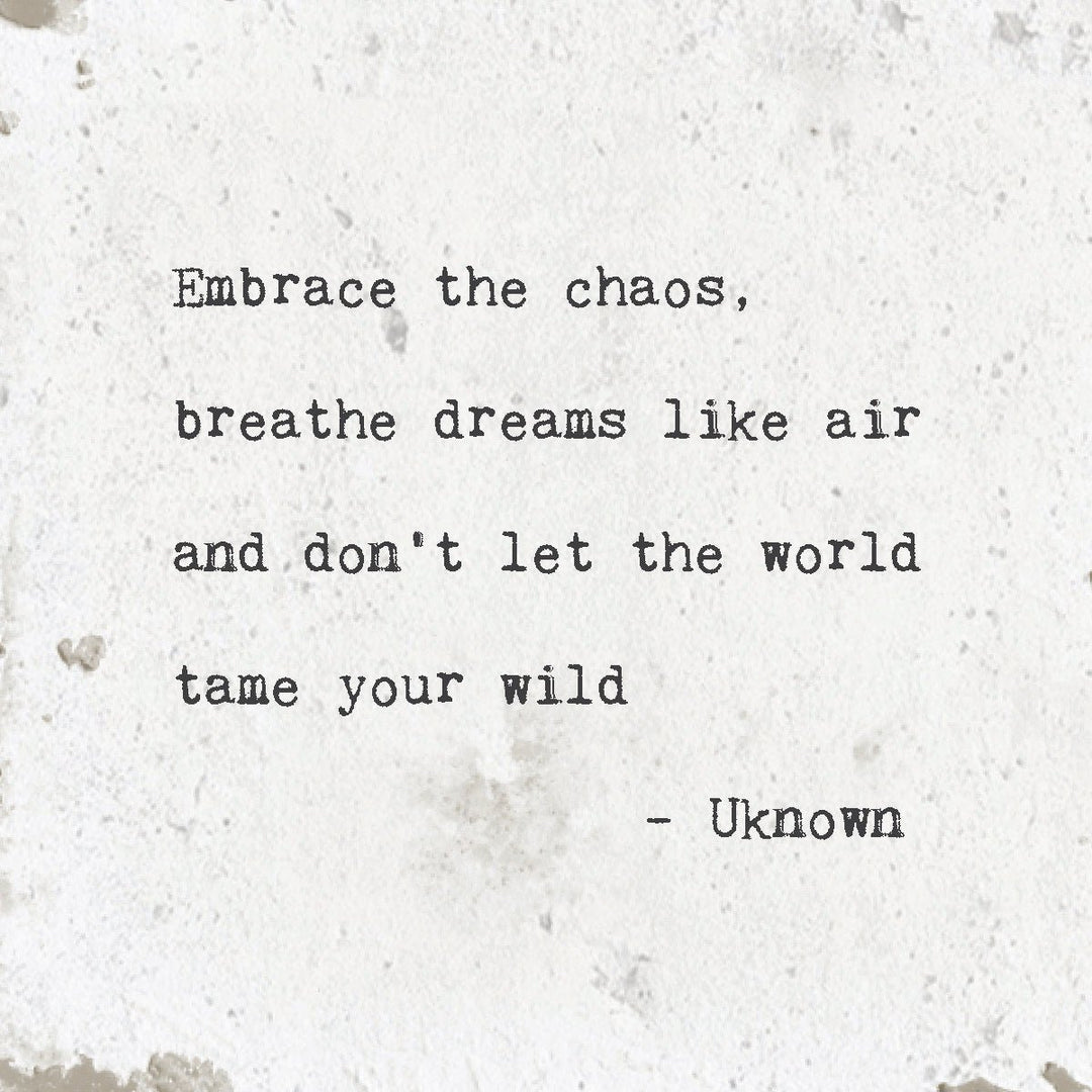 Art Block - Little Gem - Embrace the Chaos - Cedar Mountain Studios