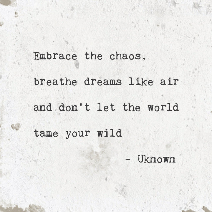 Art Block - Little Gem - Embrace the Chaos - Cedar Mountain Studios