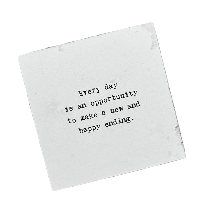 Art Block - Little Gem - Every day is an opportunity - Cedar Mountain Studios