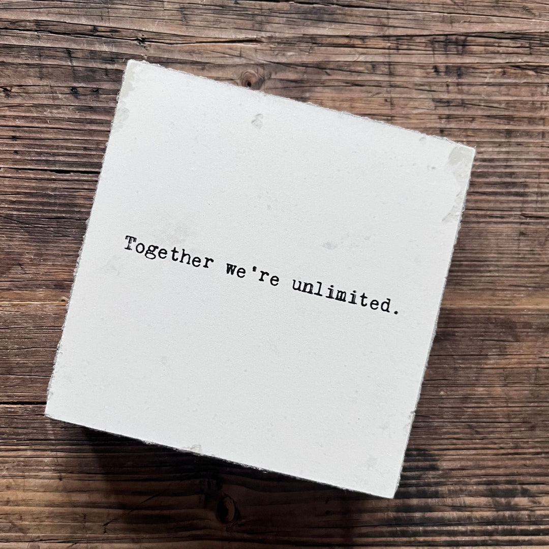 Art Block - Little Gem - Together we're unlimited - Cedar Mountain Studios