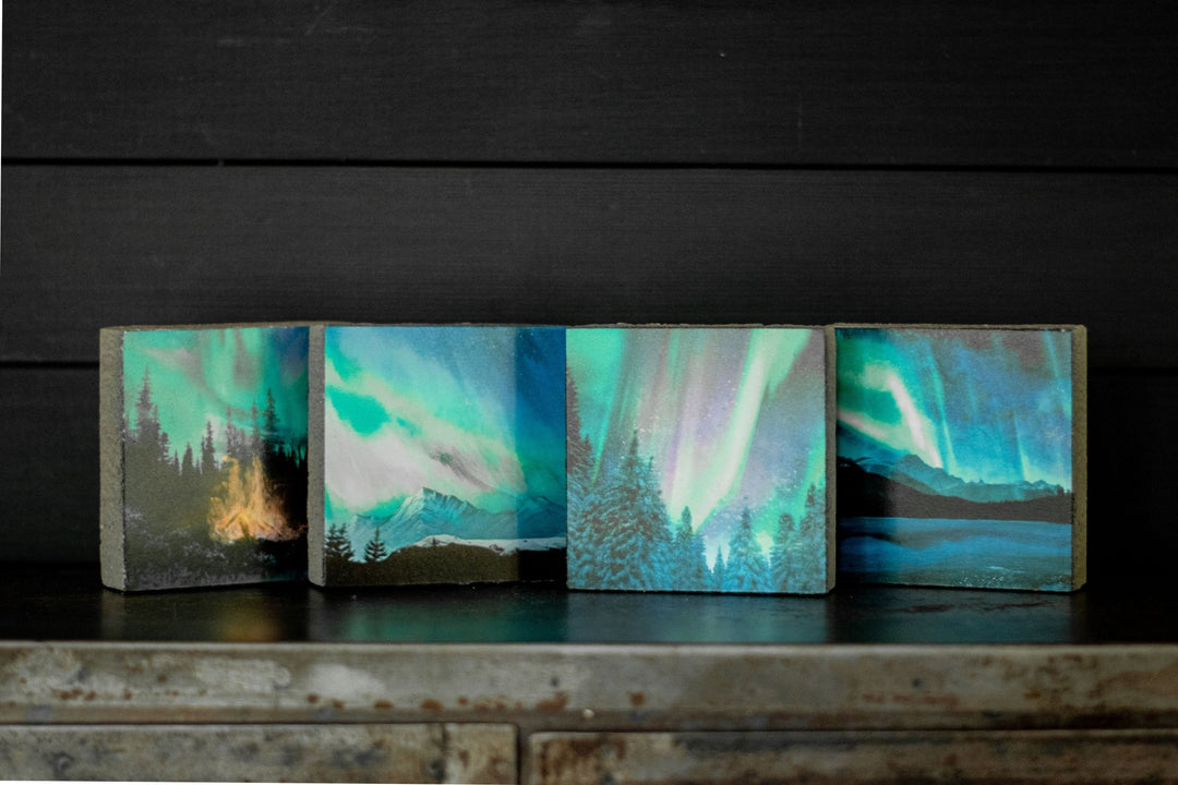 Art Block - Lost & Found - Aurora Trees - Cedar Mountain Studios