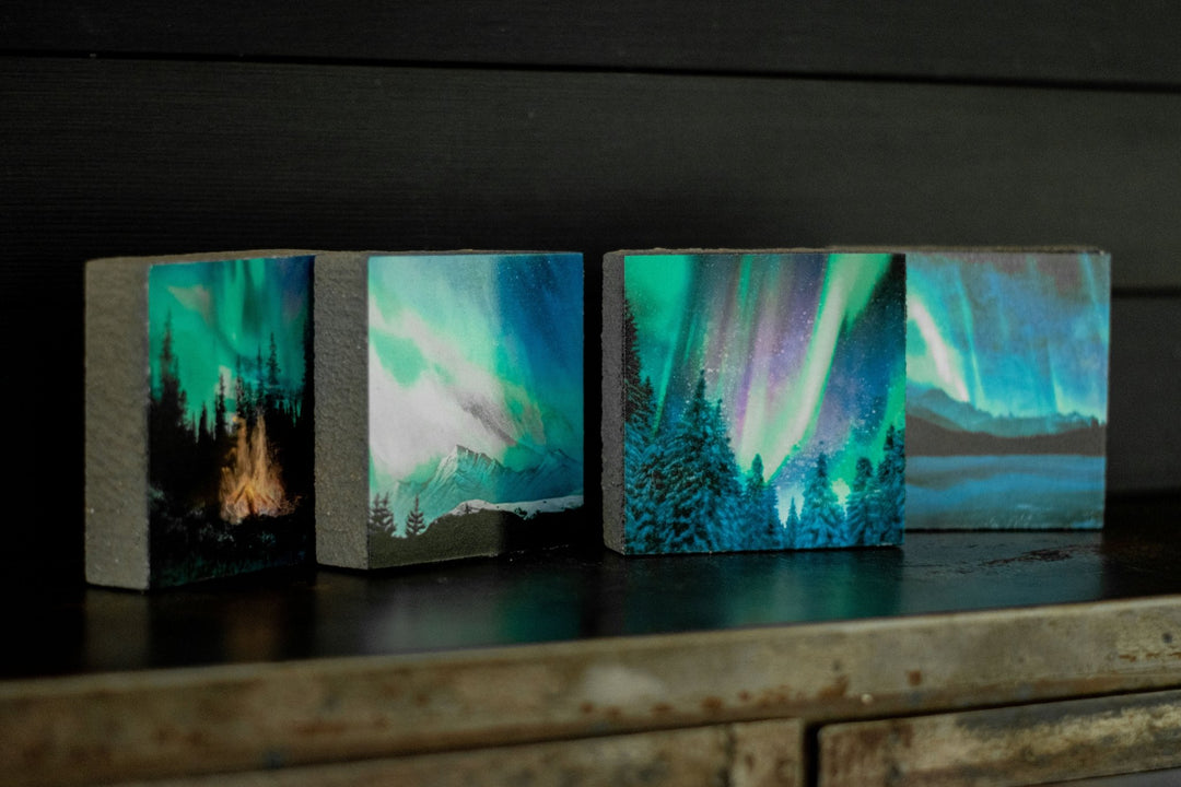Art Block - Lost & Found - Aurora Trees - Cedar Mountain Studios