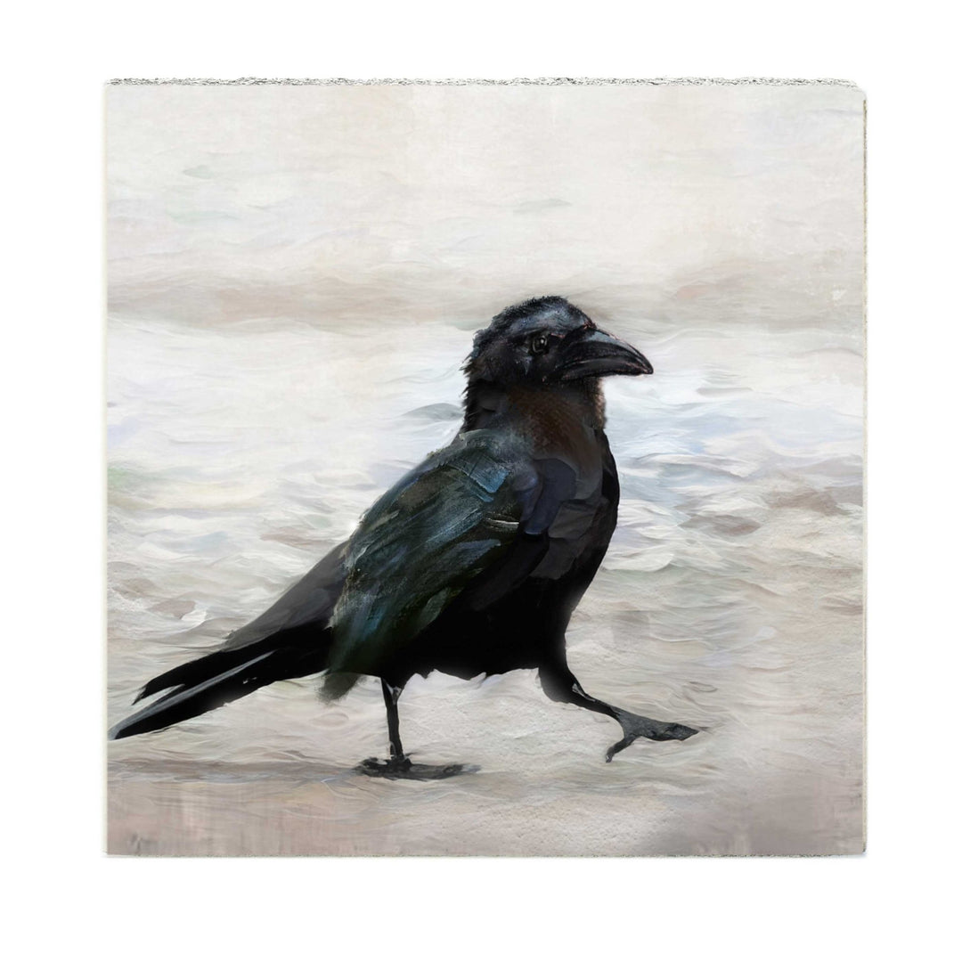 Art Block - Lost & Found - Crow Walking - Cedar Mountain Studios