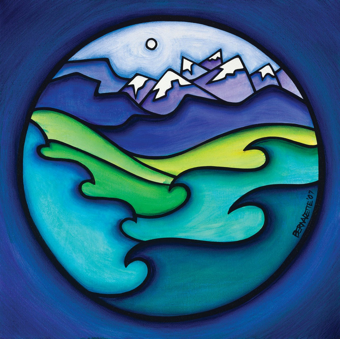 Art Block - Lost & Found - Mountain Waves - Cedar Mountain Studios