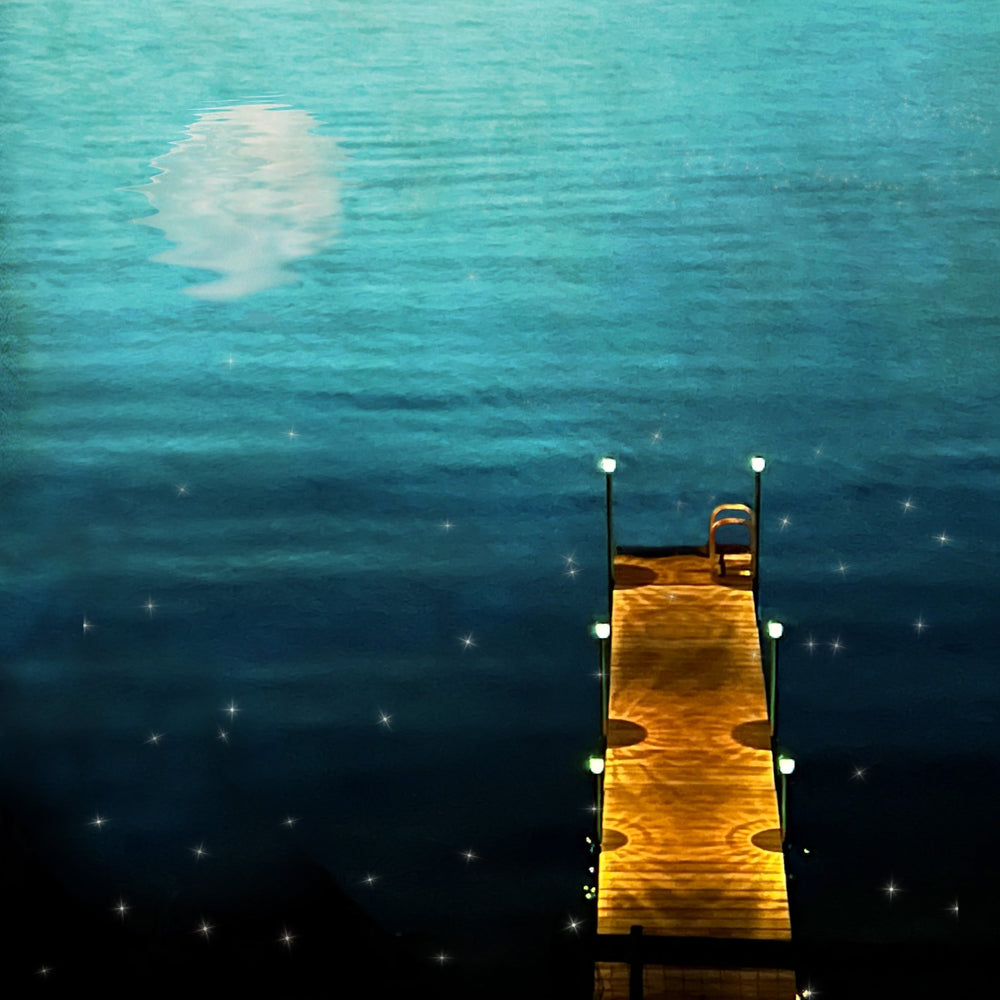 Art Block - Lost & Found - Nighttime on the Lake - Cedar Mountain Studios