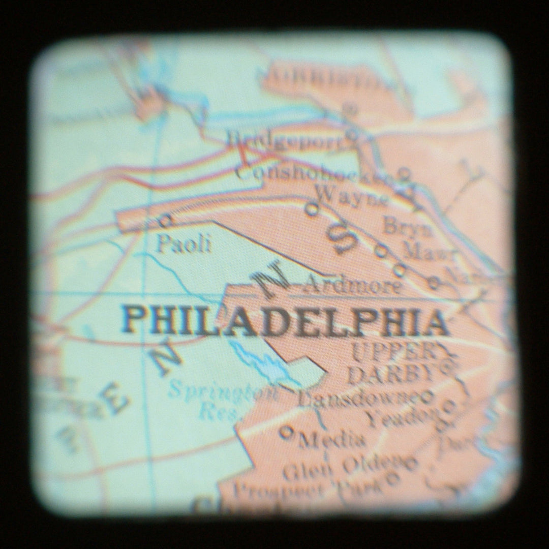 Art Block - Lost & Found - Philadelphia Map - Cedar Mountain Studios