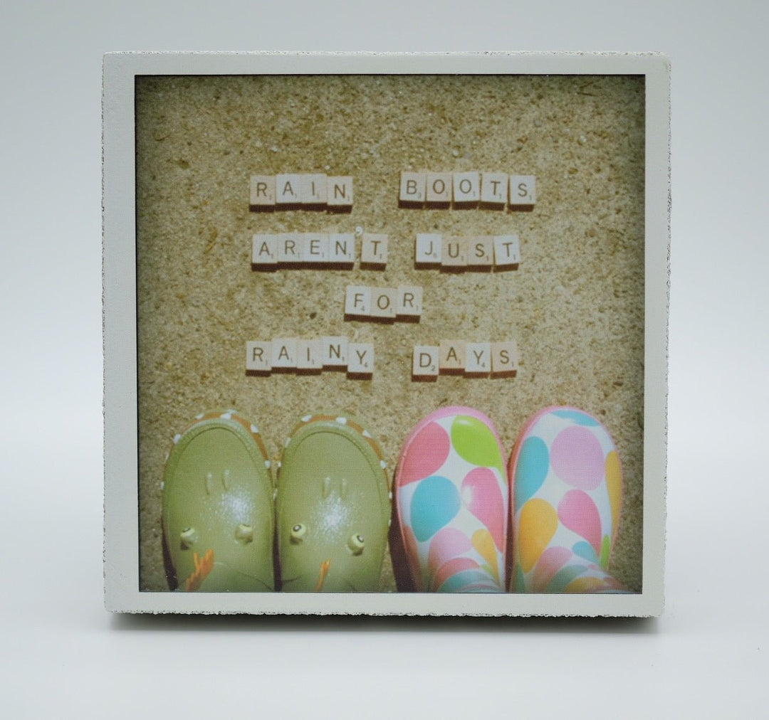 Art Block - Lost & Found - Rain Boots - Cedar Mountain Studios