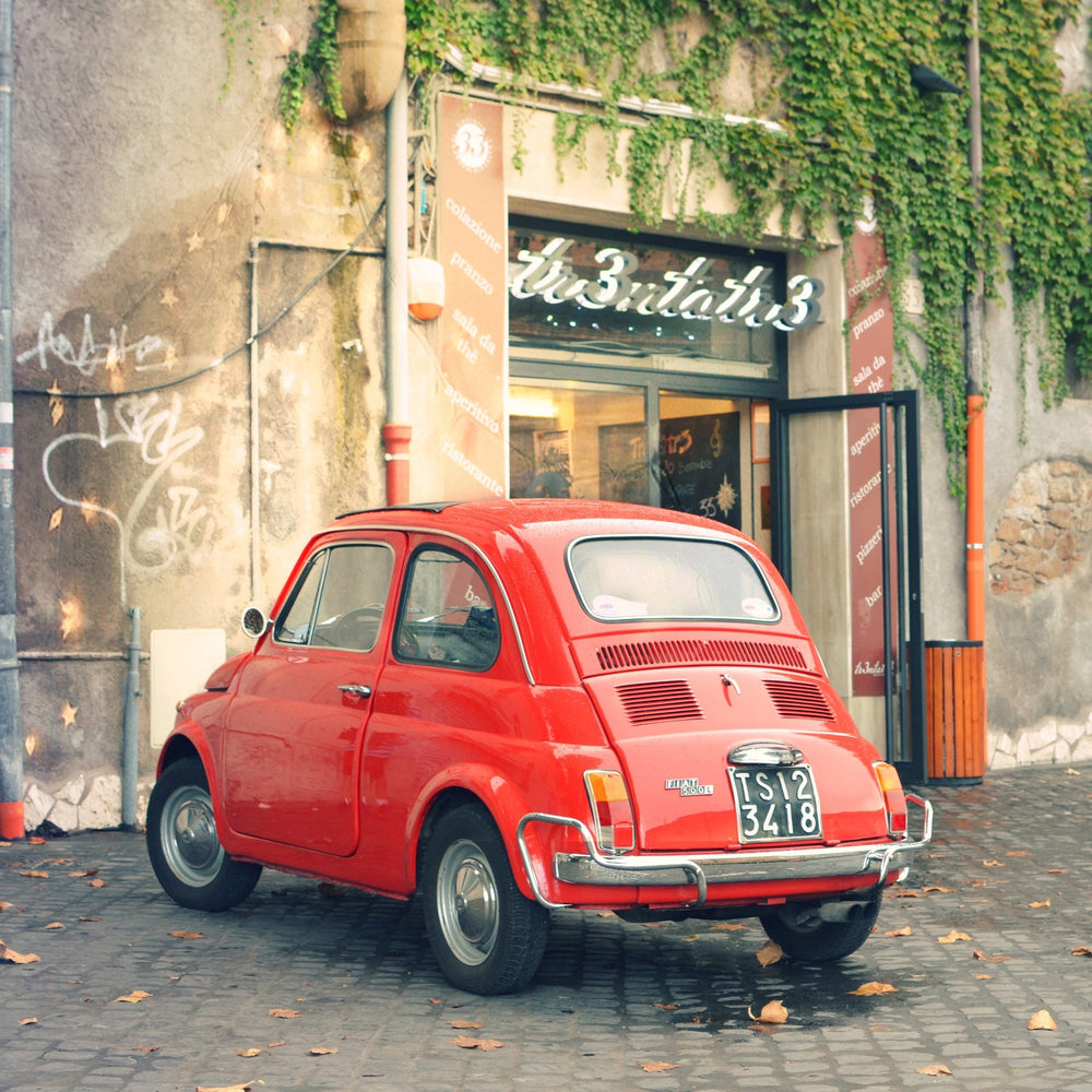 Art Block - Lost & Found - Red Fiat - Cedar Mountain Studios