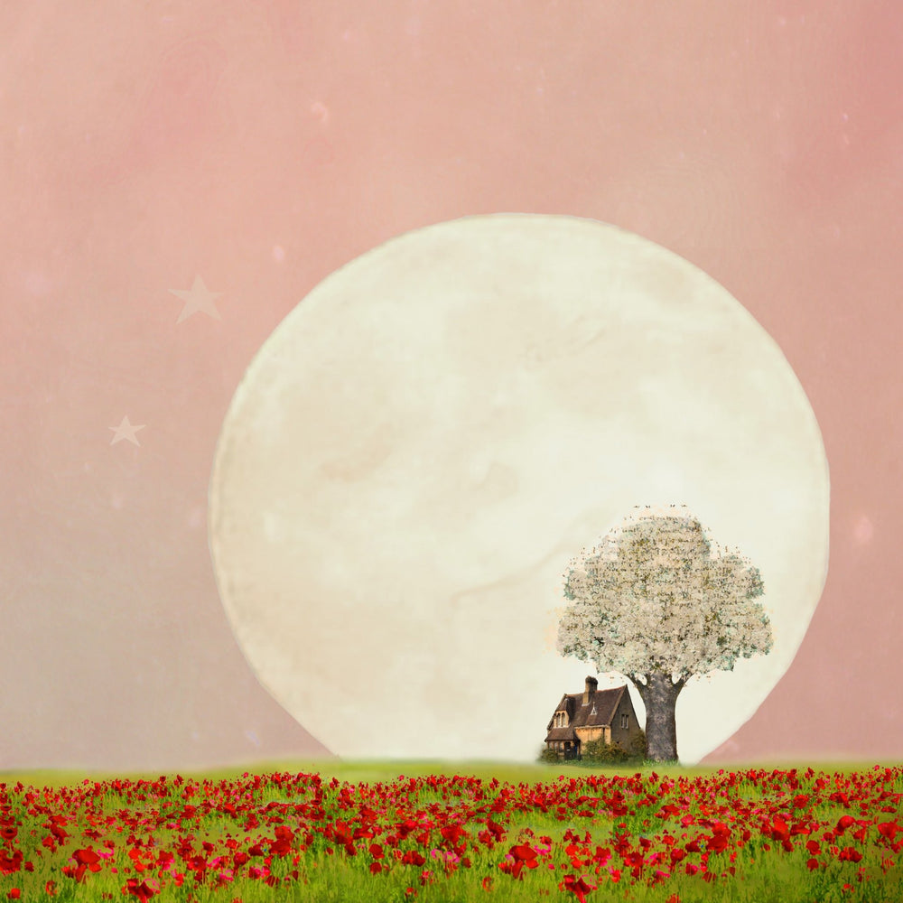 Art Block - Lost & Found - Strawberry Moon - Cedar Mountain Studios