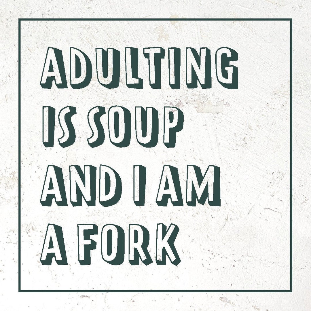 Coasters or Magnets - Adulting is soup - Cedar Mountain Studios