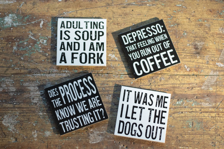 Coasters or Magnets - You are exactly where - Cedar Mountain Studios