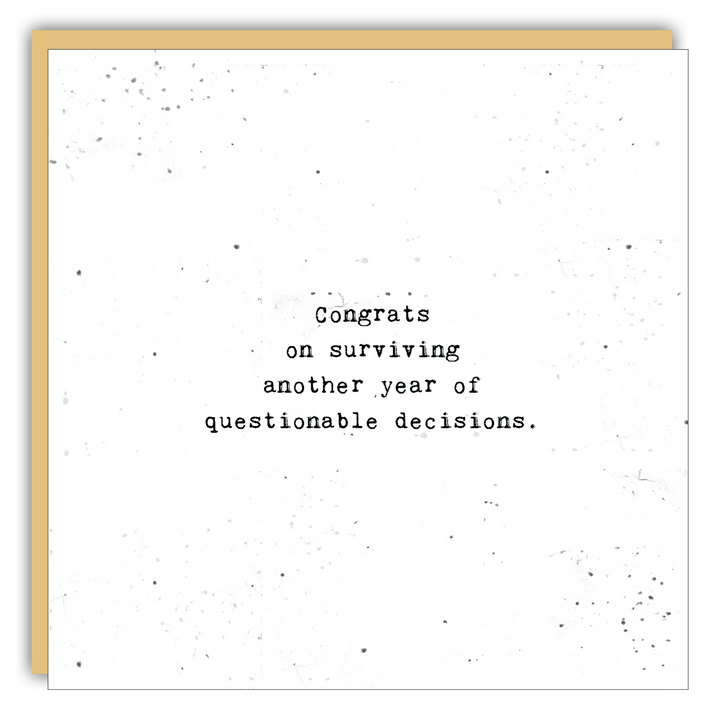 Keepsake Cards - Little Gem - Congrats on surviving