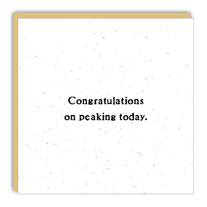 Gift Enclosure - Little Gem - Congratulations on peaking