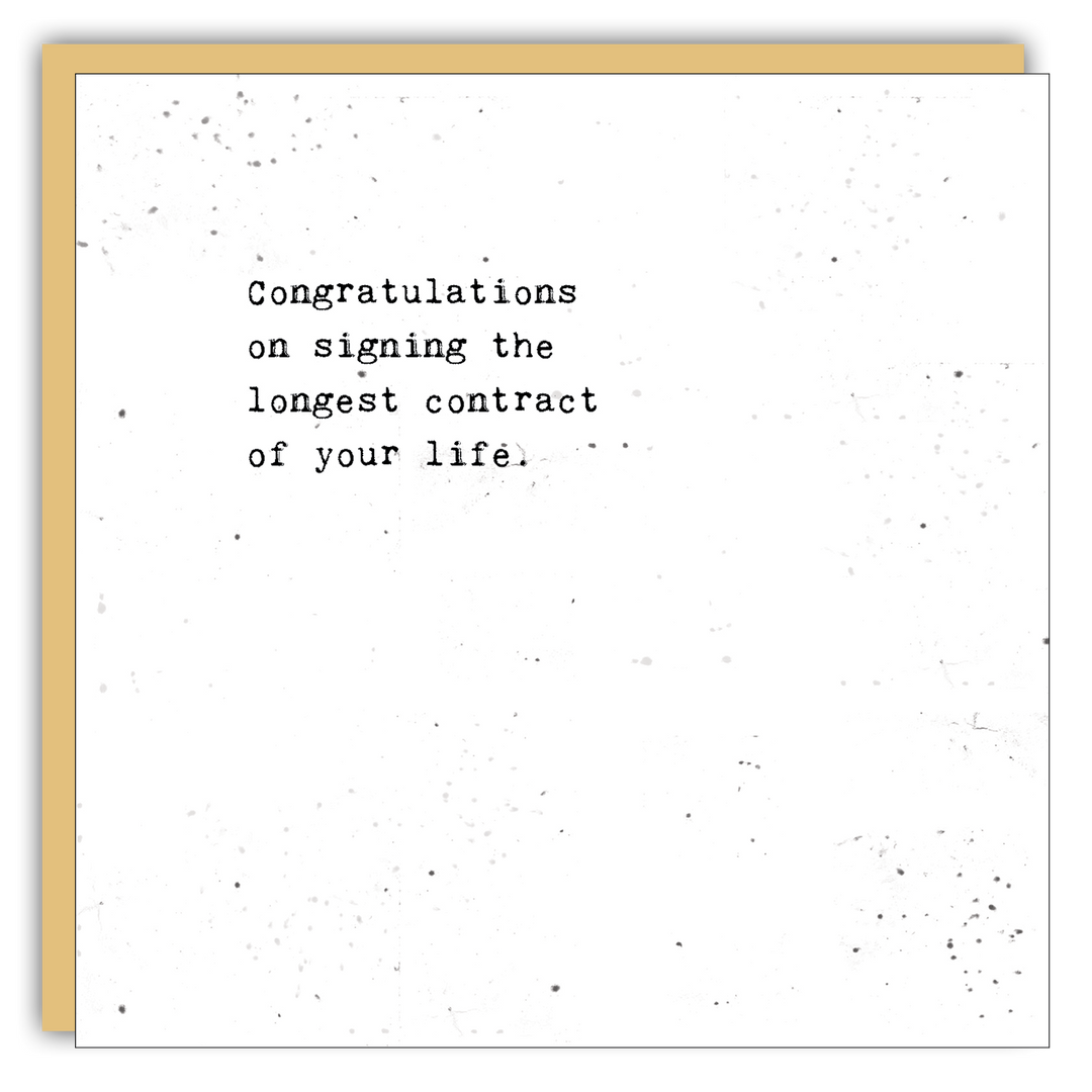 Keepsake Cards - Little Gem - Congratulations on signing