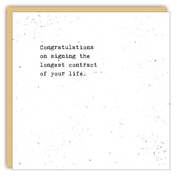 Keepsake Cards - Little Gem - Congratulations on signing