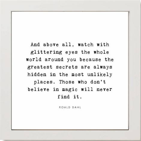 Framed Words Small - And Above All - Cedar Mountain Studios