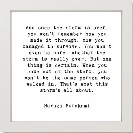 Framed Words Small - The Storm - Cedar Mountain Studios