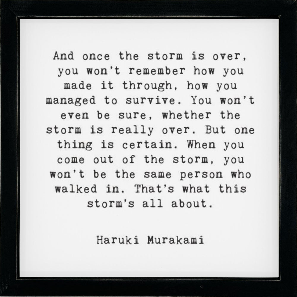 Framed Words Small - The Storm - Cedar Mountain Studios