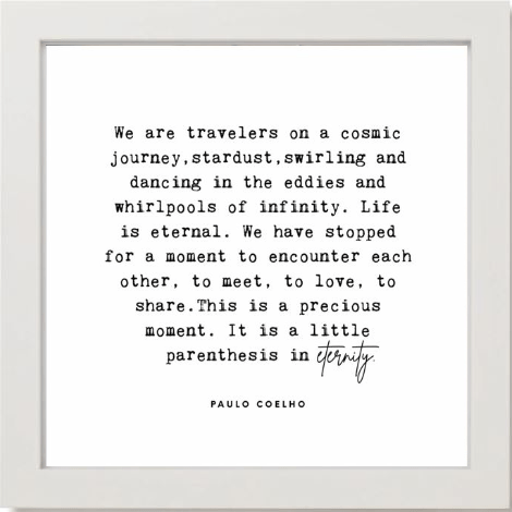 Framed Words Small - We are Travelers - Cedar Mountain Studios