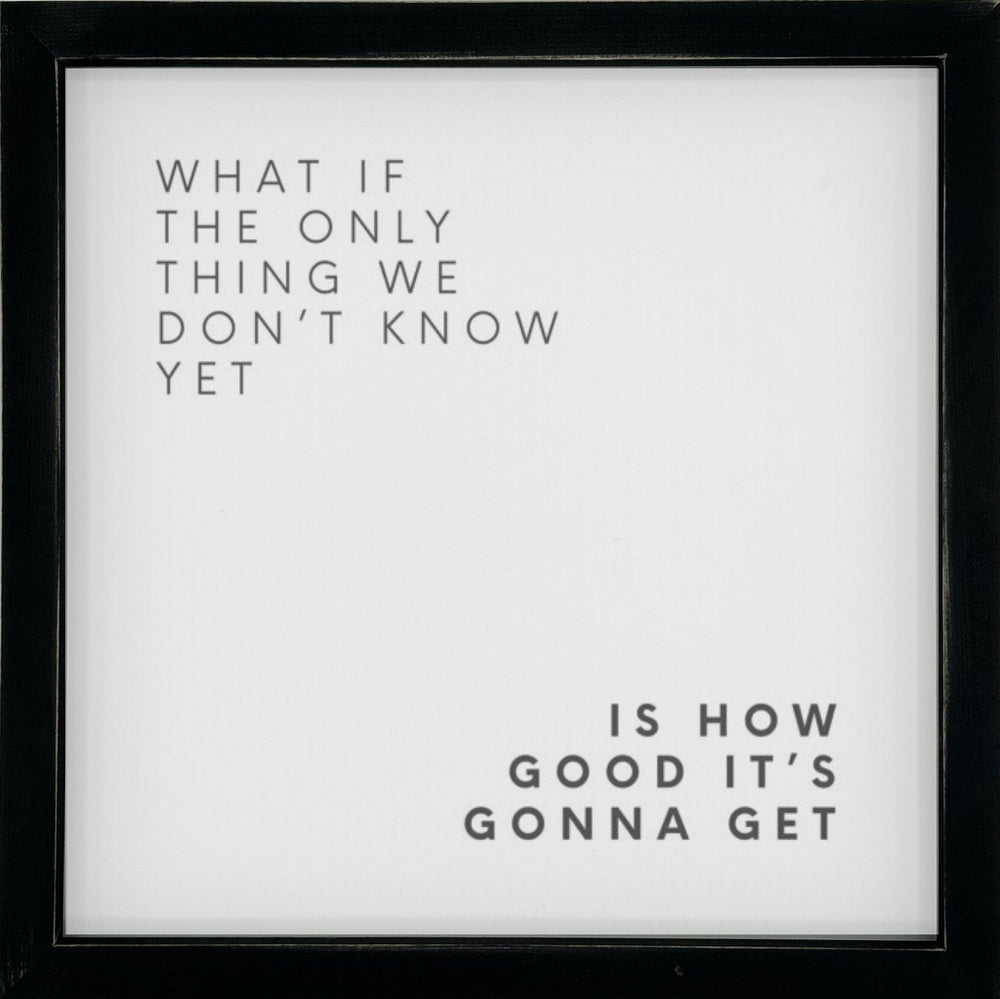 Framed Words Small - What if the Only Thing - Cedar Mountain Studios
