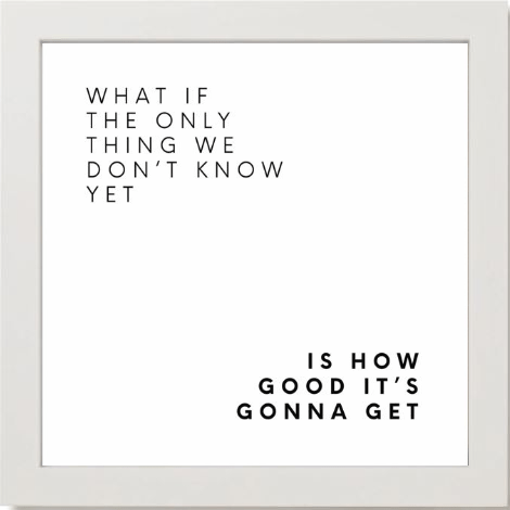 Framed Words Small - What if the Only Thing - Cedar Mountain Studios