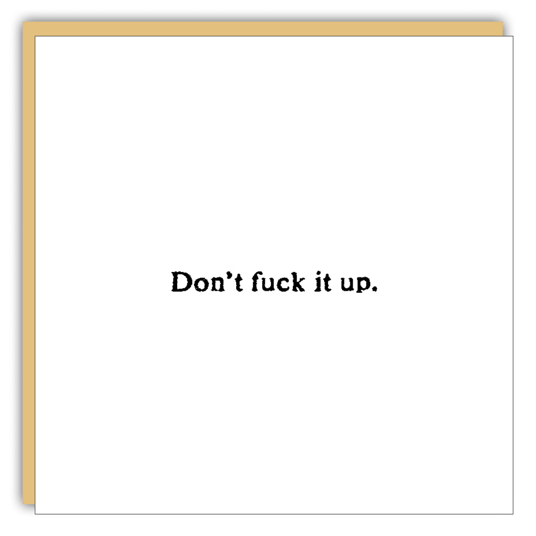 Gift Enclosure - Little Gem - Don't F it up - Cedar Mountain Studios