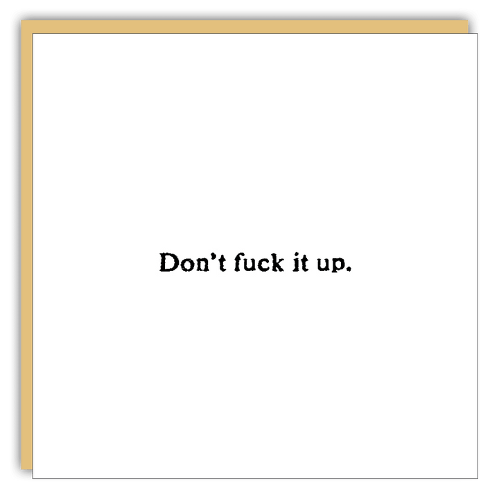 Gift Enclosure - Little Gem - Don't F it up - Cedar Mountain Studios