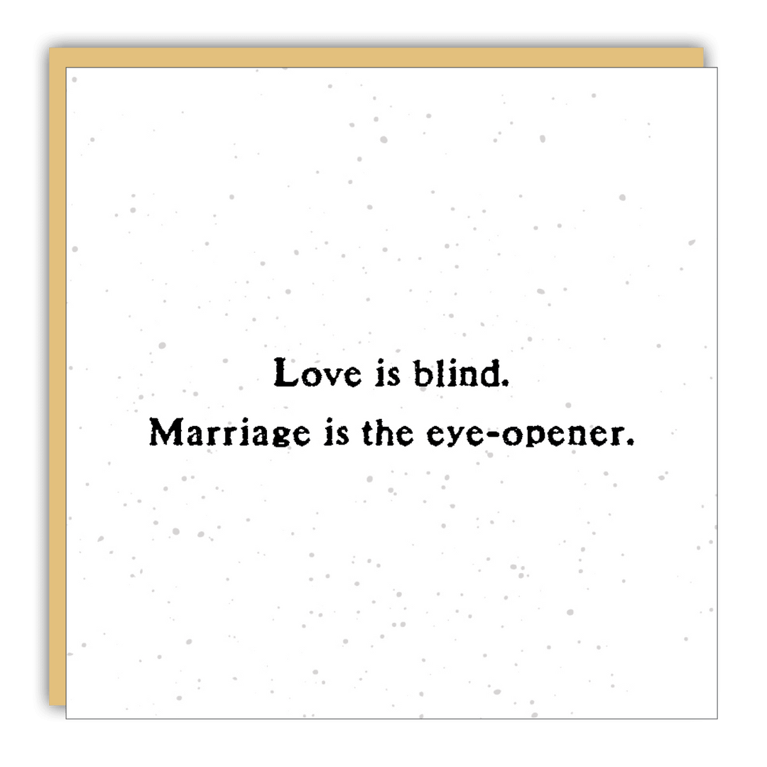 Gift Enclosure - Little Gem - Love is blind - Cedar Mountain Studios