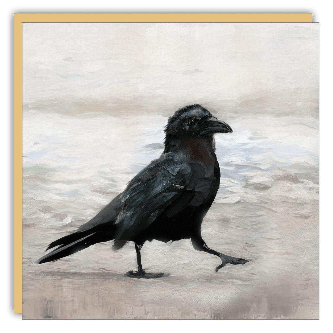 Gift Enclosure - Lost & Found - Crow Walking - Cedar Mountain Studios